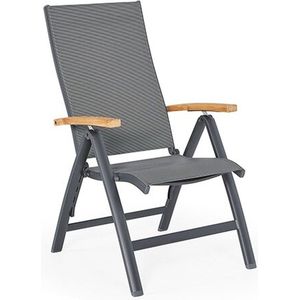SUNS - Lucca - Tuinstoel - MRG Teak - Aluminium - Textileen