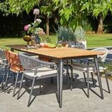 Tuinstoel Suns Matera Matt White / Camel Sand (set van 4)