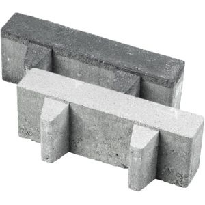 Decoratief Beeld - Bricks Waterpasserend % Open - Aluminium - Gardenlux - Zwart - 30 X 10 Cm