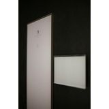 Sunshower ventilatierooster 15x9cm voor Pure en Pure Xl en Deluxe glas wit 80022