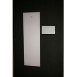 Sunshower ventilatierooster rechthoek 11x5 cm wit glas