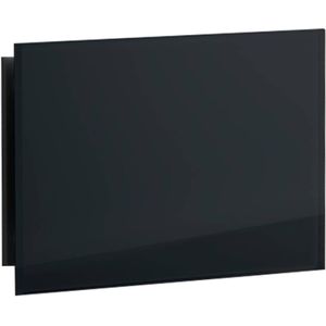 Sunshower ventilatierooster rechthoek 11x5 cm zwart glas (2 stuks)