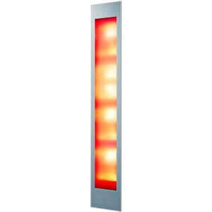 Sunshower deluxe grey uv en infrarood inbouwapparaat 32x187x16 cm aluminium grijs