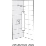 Sunshower Solo - opbouw hoekmodel - Full Body - Organic grey