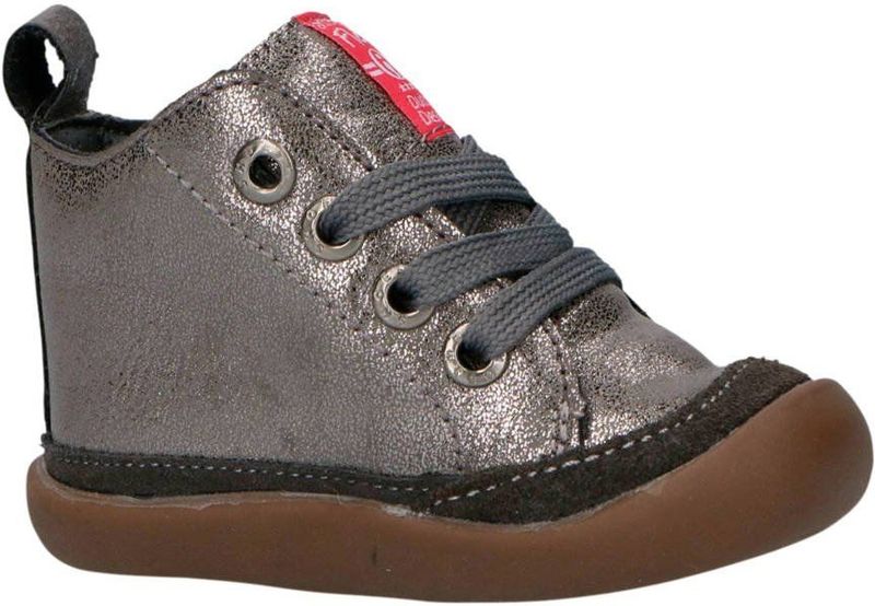 Shoesme BF8W001-F Leren Babyschoenen/Loopschoenen Zilver