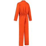 Overall polyester/katoen oranje maat 44