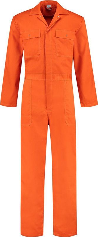 Overall polyester/katoen oranje maat 44