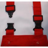 Tuinbroek - Rood - Polyester/Katoen - Geschikt voor Kinderen