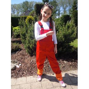 Tuinbroek - Rood - Polyester/Katoen - Geschikt voor Kinderen