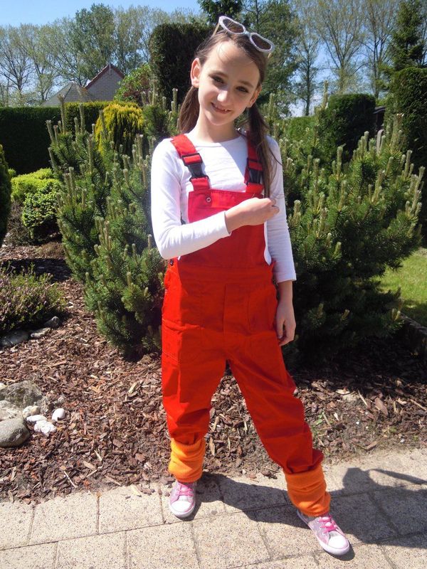 Tuinbroek - Rood - Polyester/Katoen - Geschikt voor Kinderen