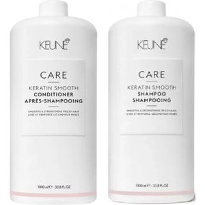 Keune Care Keratin Smooth Shampoo 1000 ml & Conditioner 1000 ml