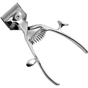 VIORNO Handmatige tondeuse, handmatige tondeuse accubaardtrimmer handmatige tondeuse salon kappersgereedschap roestvrij stalen snijmachine Classic
