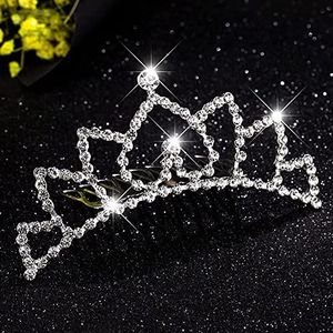 Haar hoepel, haarbanden, hoofdbanden, haaraccessoires, hairsilk scrunchies, haaraccessoires for kinderen prinses haarkam strass kroon meisje haarclip hoofdband pony insert kam hoofdtooi (Color : The