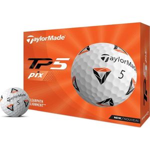 TaylorMade TP5 Pix Golfballen - Wit - 12 Stuks