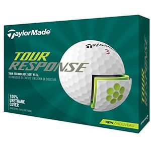 TaylorMade Unisex's Tour Response Golfbal, Wit, One Size