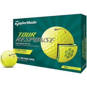 TaylorMade Tour Response Golfballen 2022 - Geel - 12 Stuks