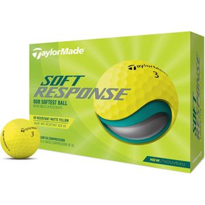 TaylorMade Soft Response Golfballen 2022 - Geel - 12 Stuks