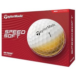 TaylorMade SpeedSoft Golfballen 2024 - Wit - 12 Stuks