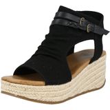 Blowfish Malibu Lacey4earth Espadrille damessandaal met sleehak, Blacksands, 40 EU