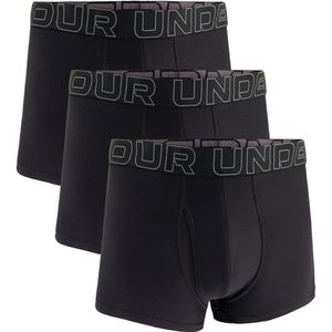 Under Armour Boxershorts voor heren, Steel Heather/Castlerock Heather/Zwart, 5XL