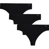 Under Armour Onderbroeken Pure Stretch No Show Thong - 3 Pack, Zwart