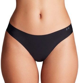 Under Armour - Pure Stretch No Show - Thong Pant - 3 Pack - Zwart
