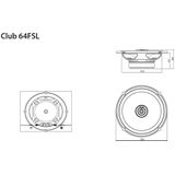 JBL Club 64FSL 2-weg Coaxiale Inbouwluidspreker 165 W Inhoud: 2 Stuk(s)