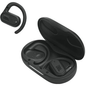 JBL Soundgear Sense - Volledig draadloze open-ear oordopjes met oorhaak - Zwart