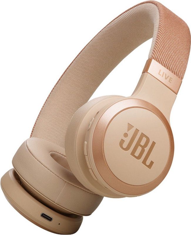 JBL Live 670NC - Draadloze On-ear Koptelefoon - Zand - Met Noise Cancelling