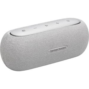 Harman Kardon Luna, draagbare Bluetooth luidspreker, waterdicht ontwerp met een batterijlevensduur tot 12 uur, in het grijs