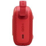 JBL - Go 4 - Bluetoothspeaker - Rood - Draadloos - Waterbestendig