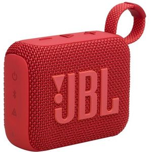 JBL - Go 4 - Bluetoothspeaker - Rood - Draadloos - Waterbestendig