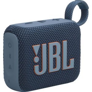 JBL Go 4 - Blau – Tragbare Bluetooth-Lautsprecher-Box mit JBL Pro Sound, tiefem Bass und Playtime-Boost-Funktion – Wasserfest und staubfest – 7 h Laufzeit