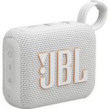 JBL - Go 4 - Bluetoothspeaker - Wit - Draadloos - Water- en stofbestendig