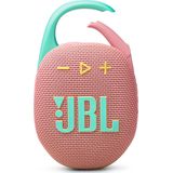 JBL Clip 5 - Pink– Tragbare Bluetooth-Lautsprecher-Box mit JBL Pro Sound, tiefem Bass und Playtime-Boost-Funktion – Wasserfest und staubfest – 12 h Laufzeit