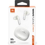JBL - Wave Flex 2 - True Wireless Bluetooth Earbuds - Wit - 40 Uur Afspeeltijd
