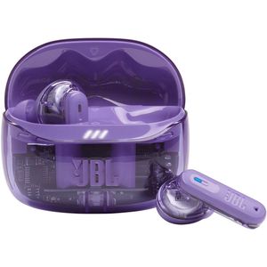 JBL Tune Beam Ghost 2, Kabellose Bluetooth-In-Ear-Kopfhörer mit Noise-Cancelling, 48 h Wiedergabezeit, IP54 wasser - und staubgeschützt, Multipoint-Verbindung, ergonomisches Design, Purple Ghost