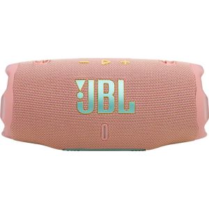 JBL Charge 6, draadloze draagbare Bluetooth-speaker, 28 uur afspeeltijd, IP68 waterdicht, stof- en valbestendig, JBL Pro Sound met AI Sound Boost, Auracast multi-speaker verbinding, roze
