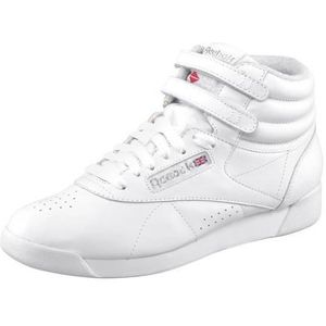 Reebok Freestyle Hi High Top voor dames, Wit Int White Silver, 38 EU