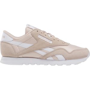 Reebok CLASSIC NYLON Dames Sneakers - Zand/Roze - Maat 40,5