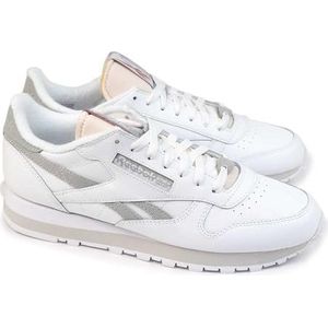 Reebok Classic Leather Mixte Sneaker, FTWWHT/PUGRY3/PUGRY2, 34.5 EU