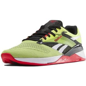 Reebok Nano X4-sneaker voor unisex, Hypgrn Zwart Vecred, 36 EU