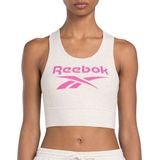 Reebok Identity Big Logo Katoen Bralette, Kamel, XXS
