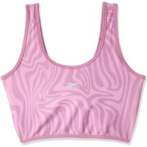 Reebok MOD Safari Poly Bralette, Blupnk, XXS