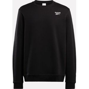 Reebok REEBOK IDENTITY SMALL LOGO FLEECE CREW Zwart Heren Sporttrui - Zwart - Maat L