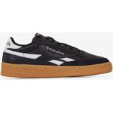 Reebok Heren Club C Revenge Vintage sneakers, zwart/wit/Gum, 47 EU, Black White Gum., 47 EU