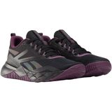 Reebok - NFX Sneakers - Zwart - Paars - Ademend Mesh Bovenwerk