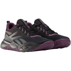 Reebok - NFX Sneakers - Zwart - Paars - Ademend Mesh Bovenwerk