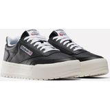 Reebok Uniseks Club C Megacourt sneakers, zwart krijt wit, 34 EU