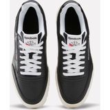 Reebok Uniseks Club C Megacourt sneakers, zwart krijt wit, 34 EU